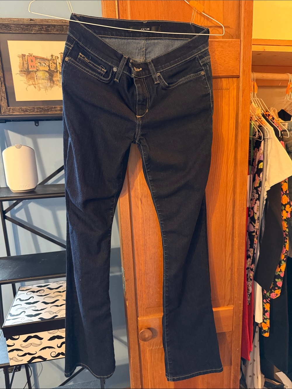 Dark Wash Women's Bellbottom Jeans